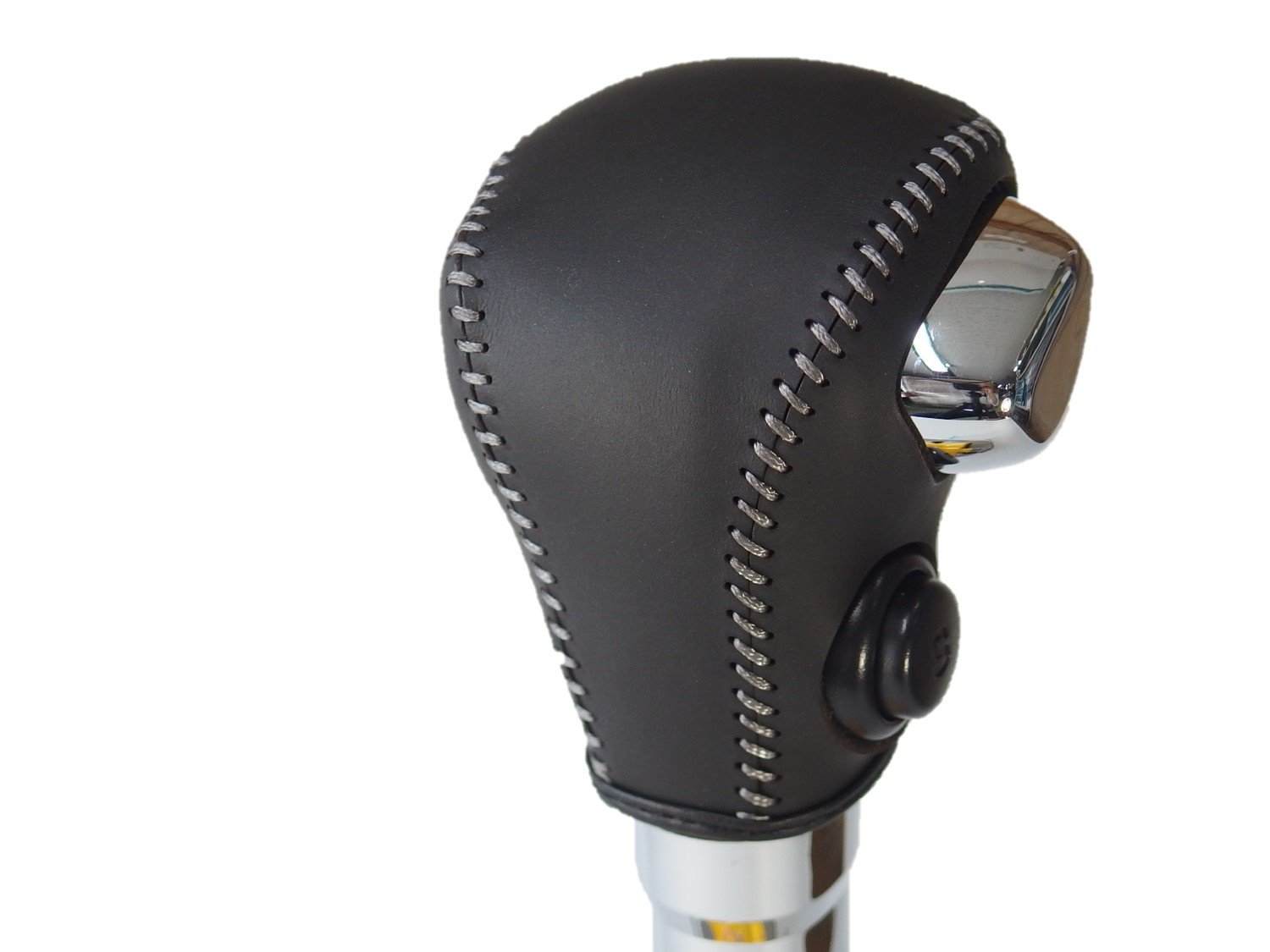 【送料無料】トリコローレEX MH35/55ワゴンR MA36ソリオ DIYシフトノブ本革巻替キット 色：黒x黒x灰銀