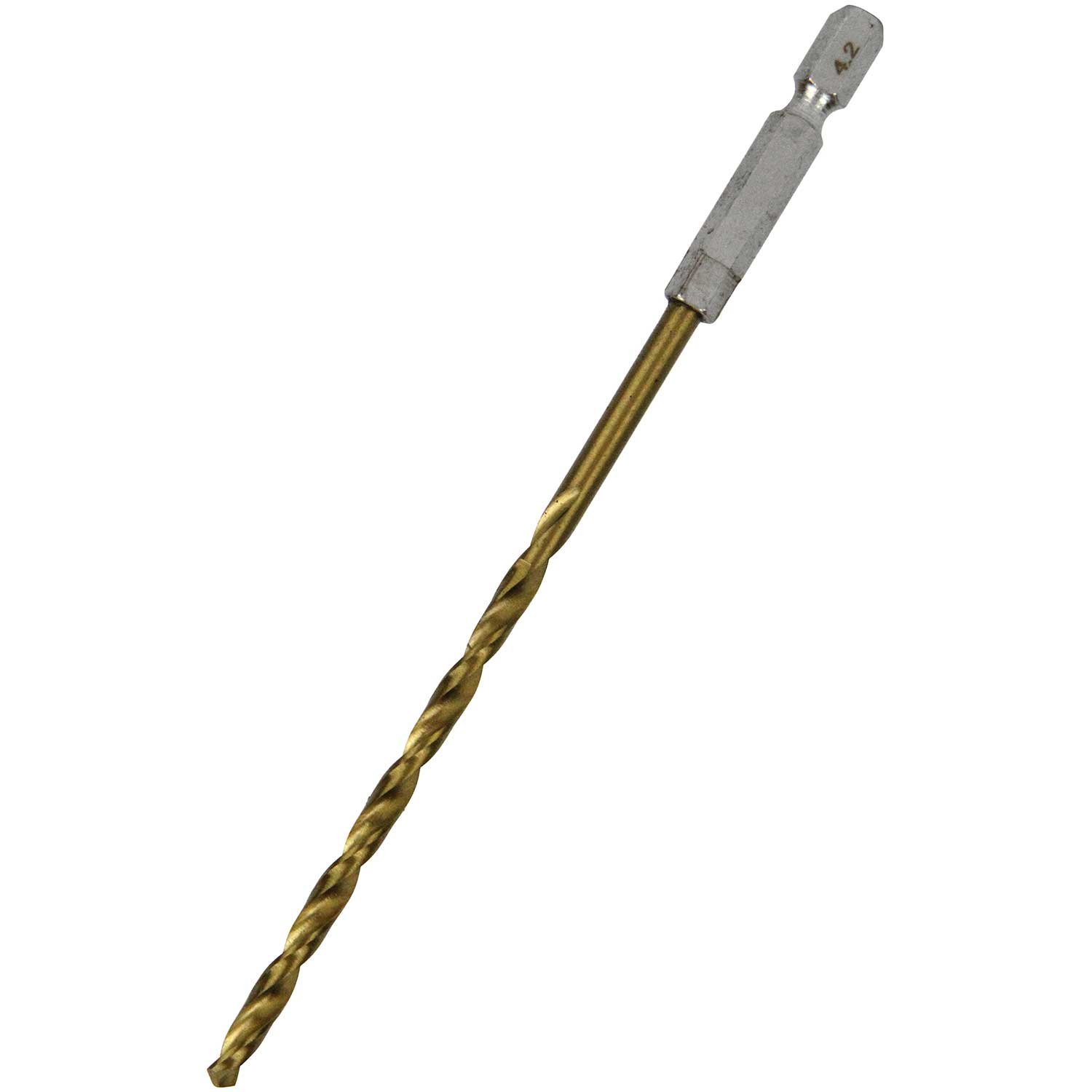 【送料無料】SK11 六角軸 鉄ドリル 微短/適長/極短/微長 1.~13.0mm 色：ゴールド、サイズ：4.2mm