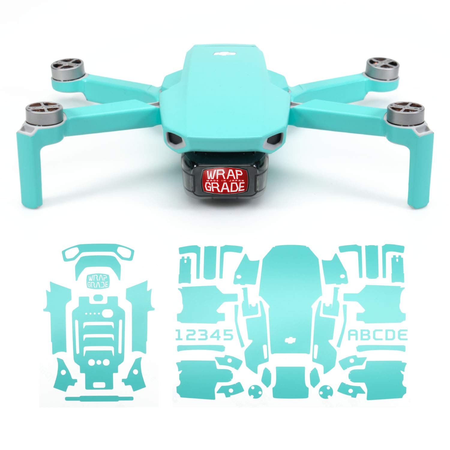 【送料無料】WRAPGRADE for DJI Mavic Mini/Mini 2 SE スキンシール 色：ミントブルー