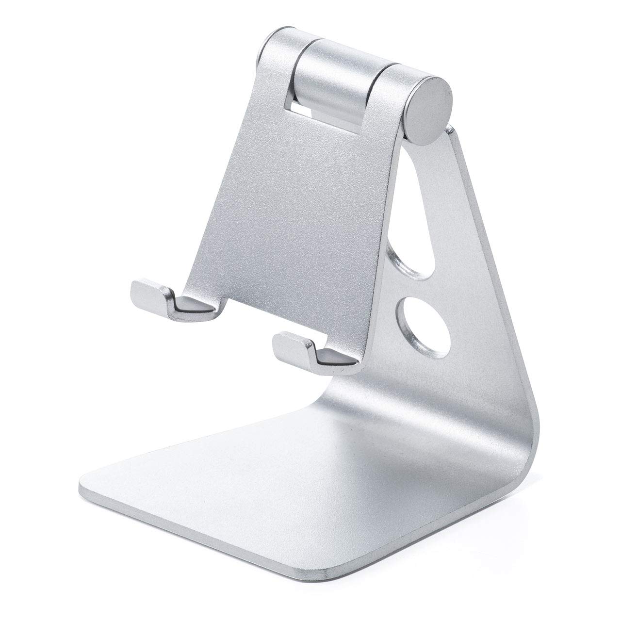 【送料無料】サンワダイレクト スタンド アルミ 無段階角度調整 シルバー 200-STN 色：シルバー、サイズ：スマホスタンド