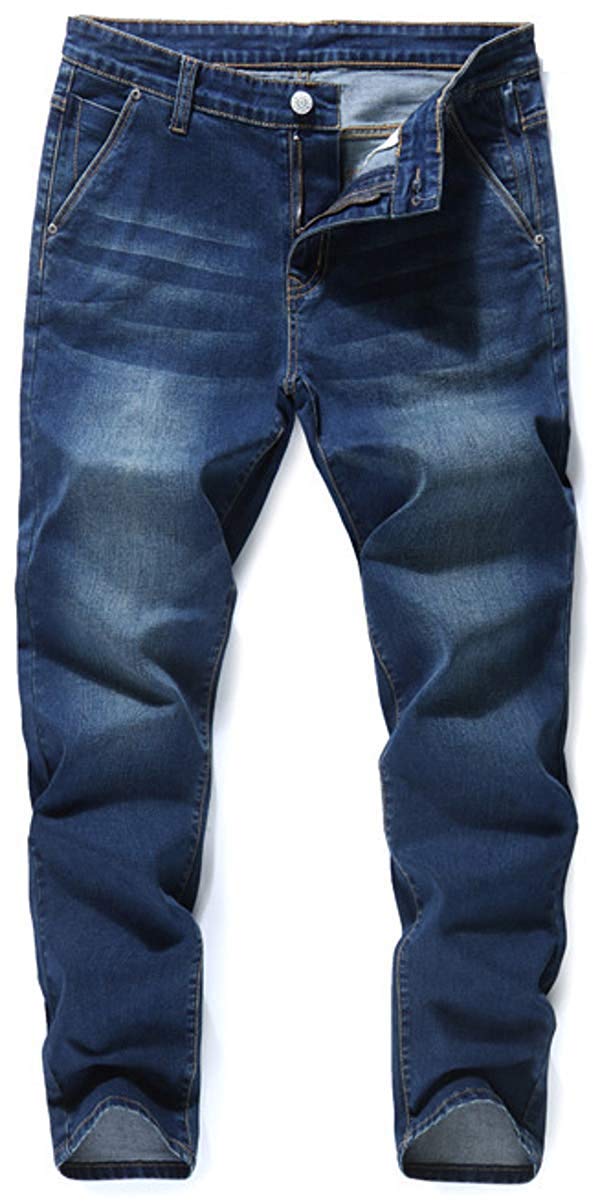 【送料無料】[Laquest] （ラクエスト） ハイウエスト ストレッチ デニム パンツ テーパード 色：インディゴブルー、サイズ：42