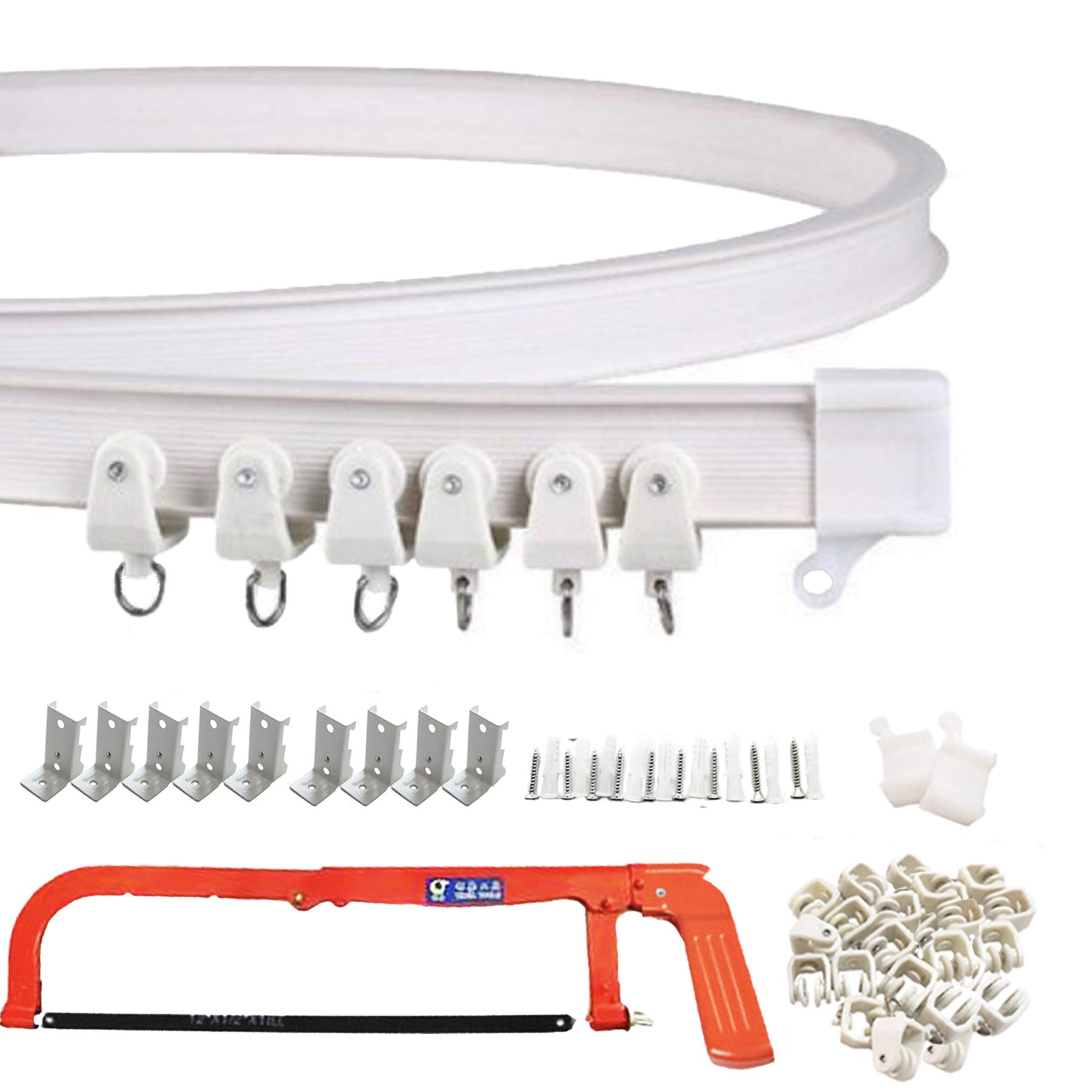 【送料無料】A'sTool カーテンレール 車用 出窓 変形 コーナー 曲がる 切れる DIY (壁用3m) 色：壁用3m