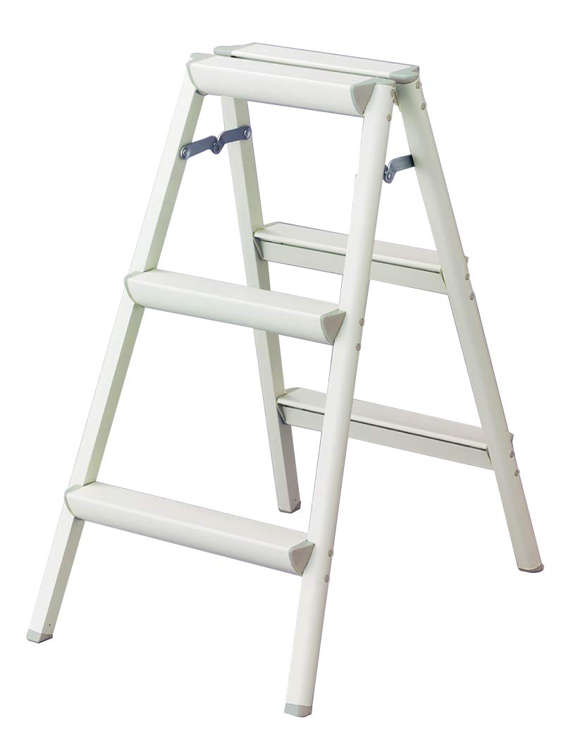 【送料無料】長谷川工業(Hasegawa) 踏台 SE 色：ホワイト、サイズ：3段 (79cm)