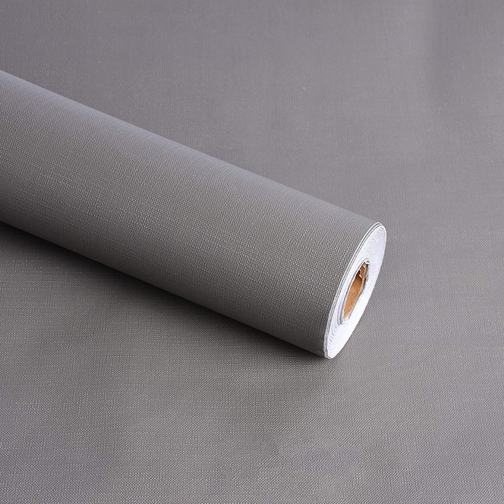 【送料無料】Homye 壁紙シール 無地 45x950cm DIY 剥がせる リメイクシート 模様替え 防水 耐熱 防カビ カッティングシート 厚手 接着剤不要 色：グレー、サイズ：幅9.5 cm x 長さ0.5 m