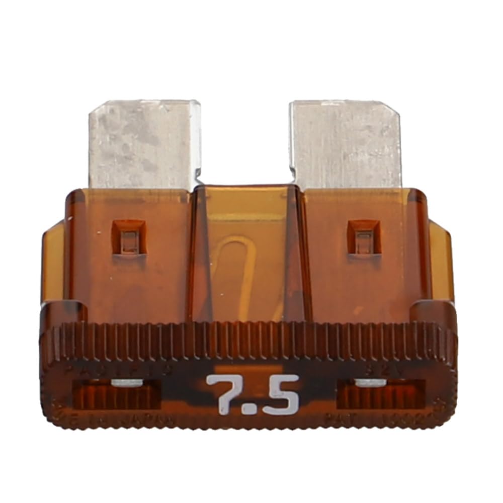 【送料無料】エーモン(amon) 平型ヒューズ 3A/5A/7.5A/10A/15A/20A/30A/セット 色：7.5A(5個入)、サイズ：7.5A