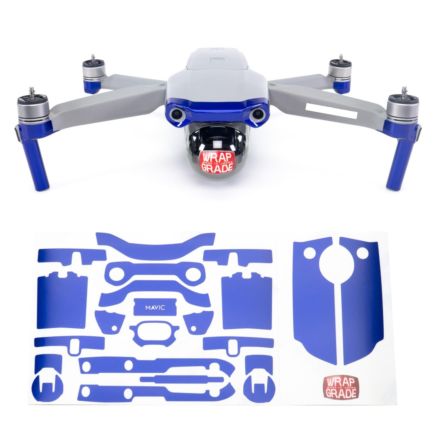 【送料無料】WRAPGRADE for DJI Mavic Air 2 アクセントカラーA スキンシール 色：ストラトスフェアブ..