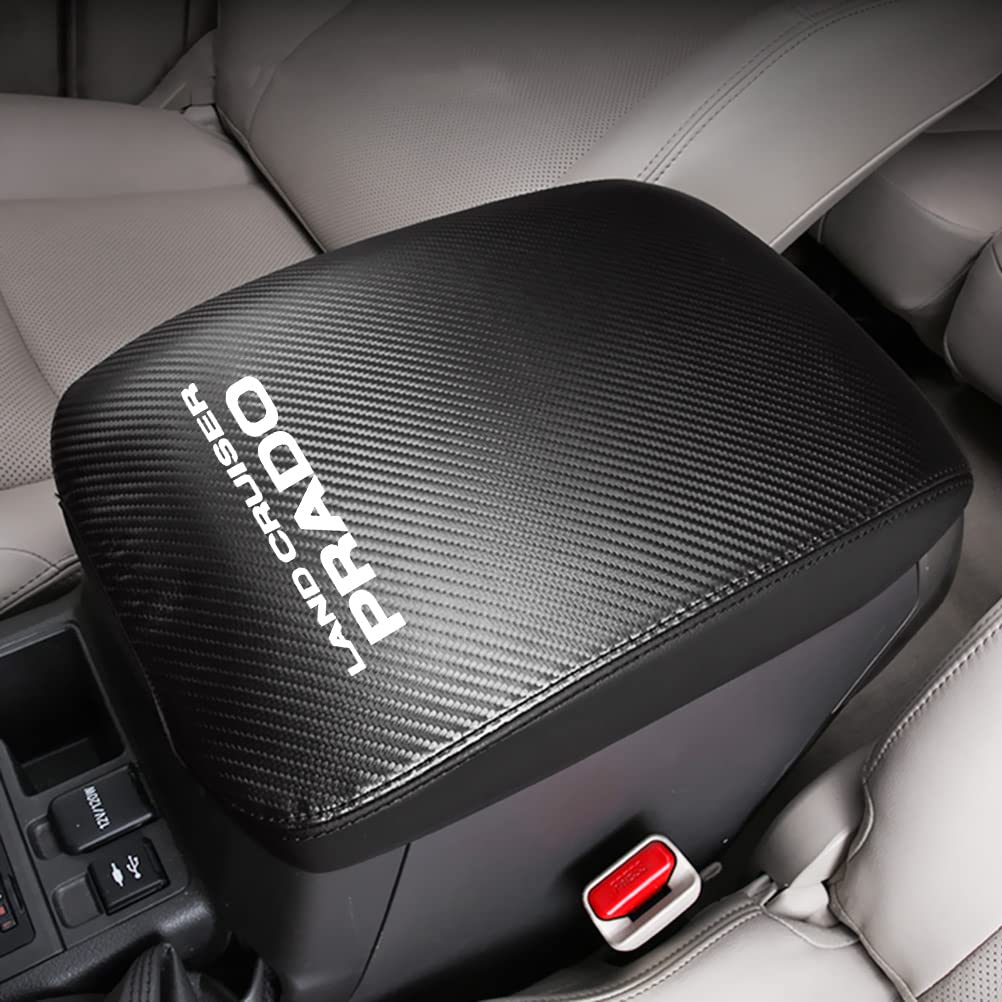 【送料無料】Kayafar トヨタ ランドクルーザープラド 150系 専用 アームレストカバー レザー カバー プラド コンソールボックスカバー アームレストボックス アクセサリー PRADO カスタム 内装 パーツ ドレスアップ 傷防止 プラド150系対応 色：カーボン調