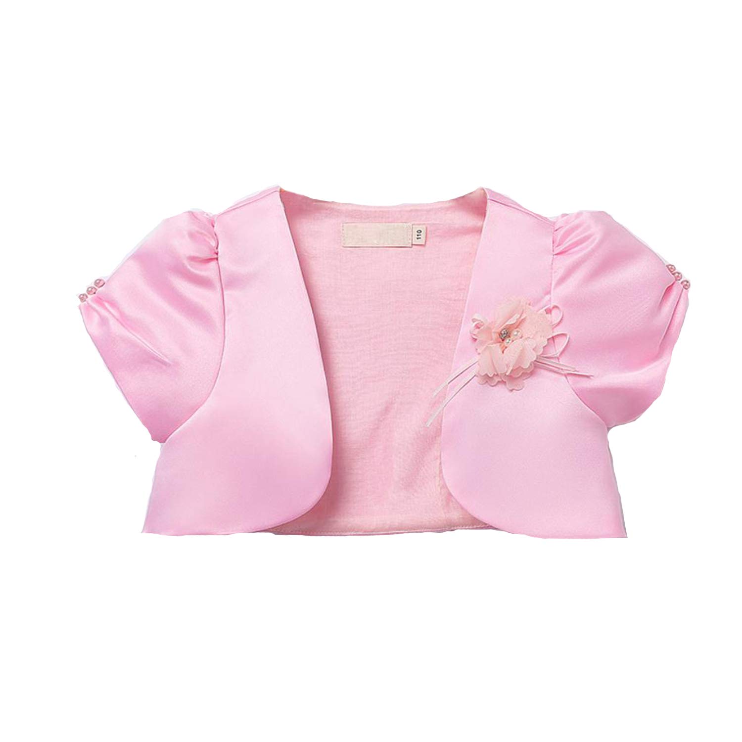 【送料無料】[VIISEN] 子供 ボレロ 長袖/半袖ドレス ボレロ カーディガン 花飾 結婚式 ボレロ 子供服 ..