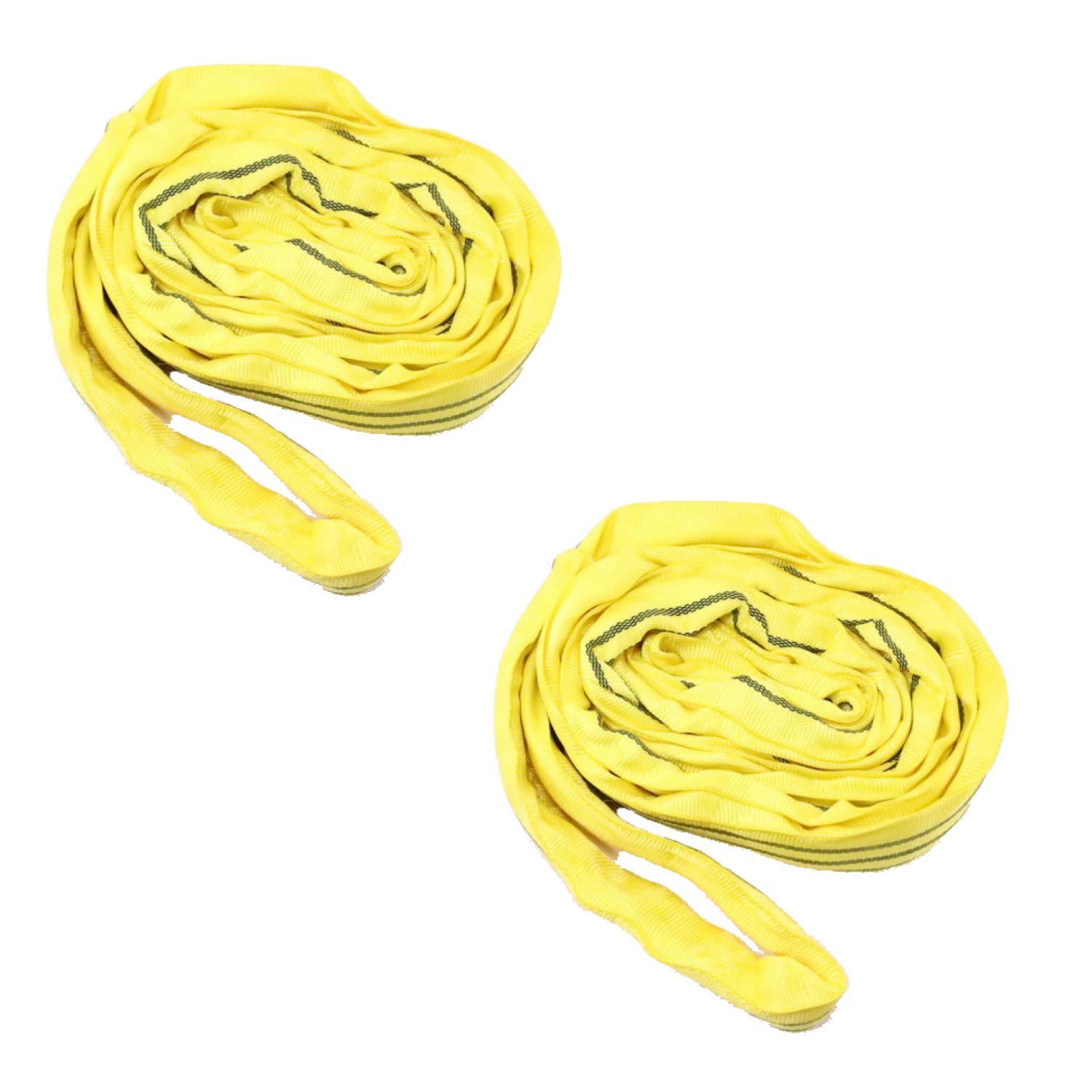 【送料無料】HELIX ラウンドスリング 2本セット 幅60mm 使用荷重3000kg ナイロンスリング 吊上げ 牽引 ..