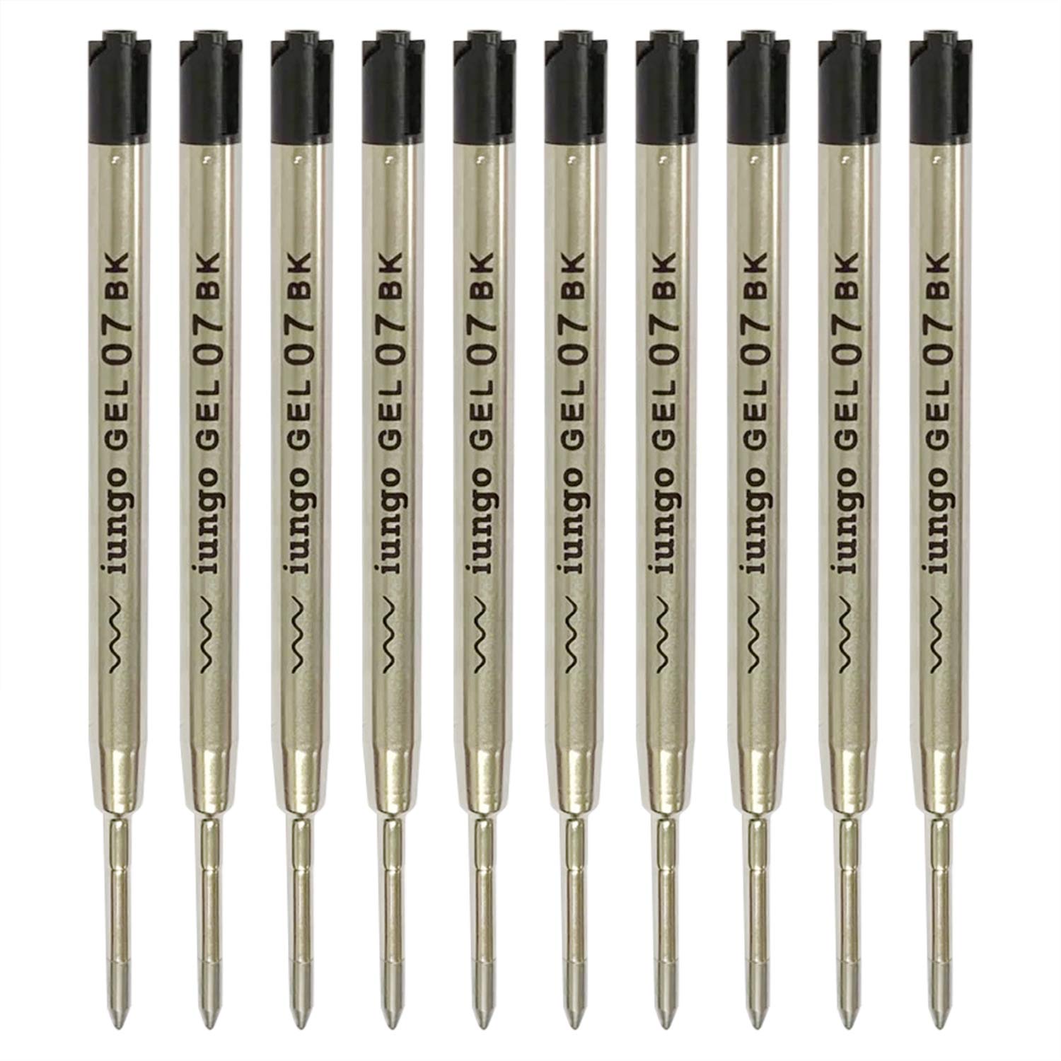 商品情報商品の説明主な仕様 金属製 パーカータイプのゲルインク 開始しました。互換性は樹脂製より寸法を改良して、さらに近づきました。規格はイギリスのブランドであるParkerから始まったため「パーカータイプ」とも呼ばれ、多くの海外ブランドで採用されている「G2型」のリフィルで、大容量リフィルとしては最も互換性の高い規格です。【 サンプル1本 無償 送付中 】 事前にお使いのボールペンに合うか、書き心地を確かめられます。送付希望の方は画面の上 または右上に【カートに入れる】の下 ＞【UNIBROW】＞【質問する】＞に進み、メッセージを入れてください。郵便番号、住所、氏名、ご使用のペンのメーカー、金属製 黒0.5と記入してください。※※金属製 と記載がないと樹脂製の送付になります。1本送付を致します。使用可否の確認をお願いします。参考までに一部の対応メーカーをご覧ください。インクは油性と水性の良さを併せ持った中性タイプで、にじみが少なく、発色が鮮やかで滑らかな書き味が特徴です。ゲル状なので水に強く、油性ボールペンからの乗り換えもおすすめですお得な 【10本セット】 ですので、仕事で書くことが多い方にもおすすめです。寸法：98.3mm×6.0mmbr販売商品は倉庫から送付しております。