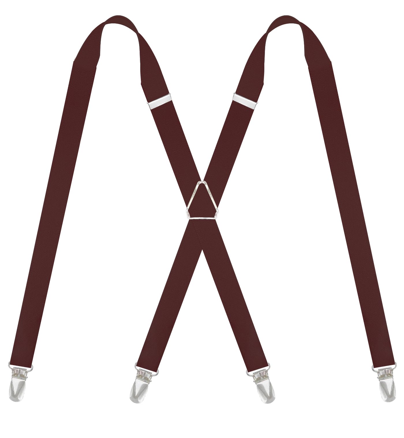 【送料無料】[QCWQMYL] サスペンダー レディース メンズ x型 4クリップ 25mm 細い 男女兼用 大きいサイ..