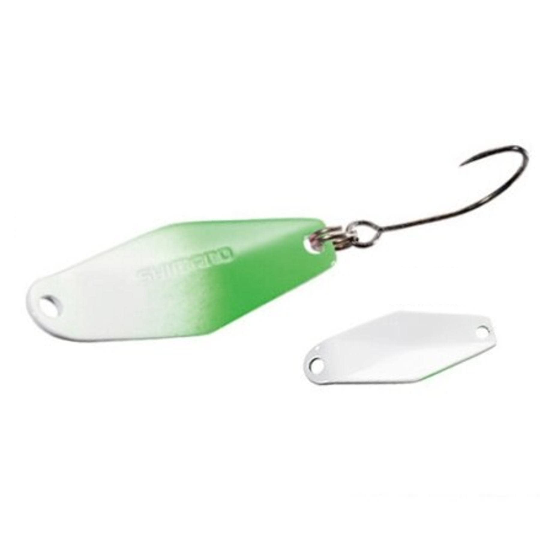 【送料無料】シマノ(SHIMANO) スプーン カーディフ ウォブルスイマー 色:011 ホワイトグリーン