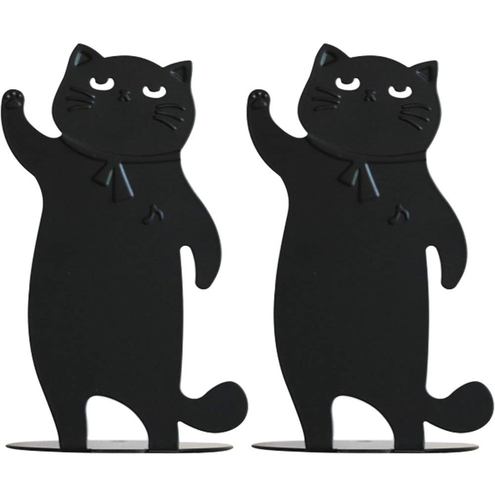 【送料無料】Umora かわいい猫 鉄製 ブックスタンド ブックエンド ブックストッパー 仕切りスタンド 書..