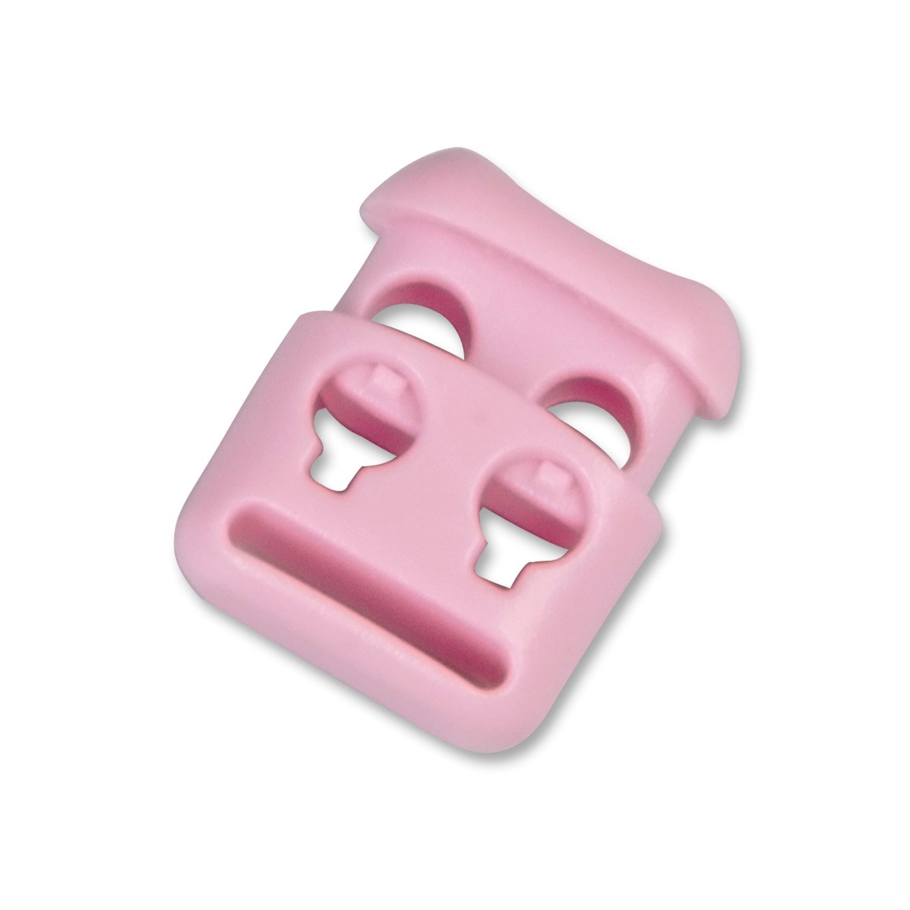 【送料無料】[DYZD] コードロック コードストッパー 2つ穴 袋物や衣類の紐止めに バラエーティカラー 色：ピンク、サイズ：20個入り(3)