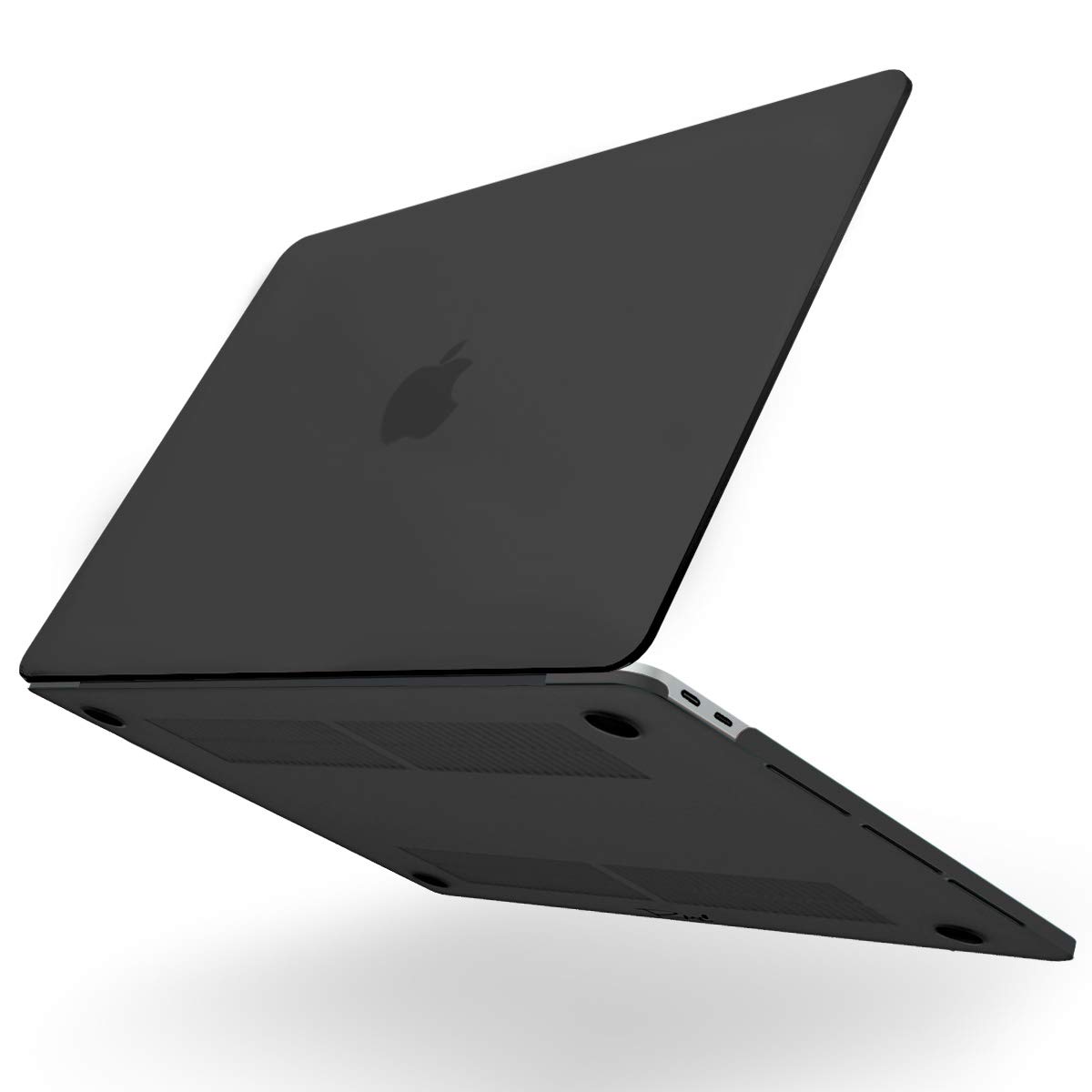 【送料無料】[MS factory] MacBook マット加工 ハード シェル パソコンケース パソコンカバー 《RMC オリジナルカラー》 for Apple MacBook Air/Pro/Retina 11 12 13 14 15 16インチ 色：ブラック、サイズ：Pro 13 (2016年 - M2 2022年モデル)