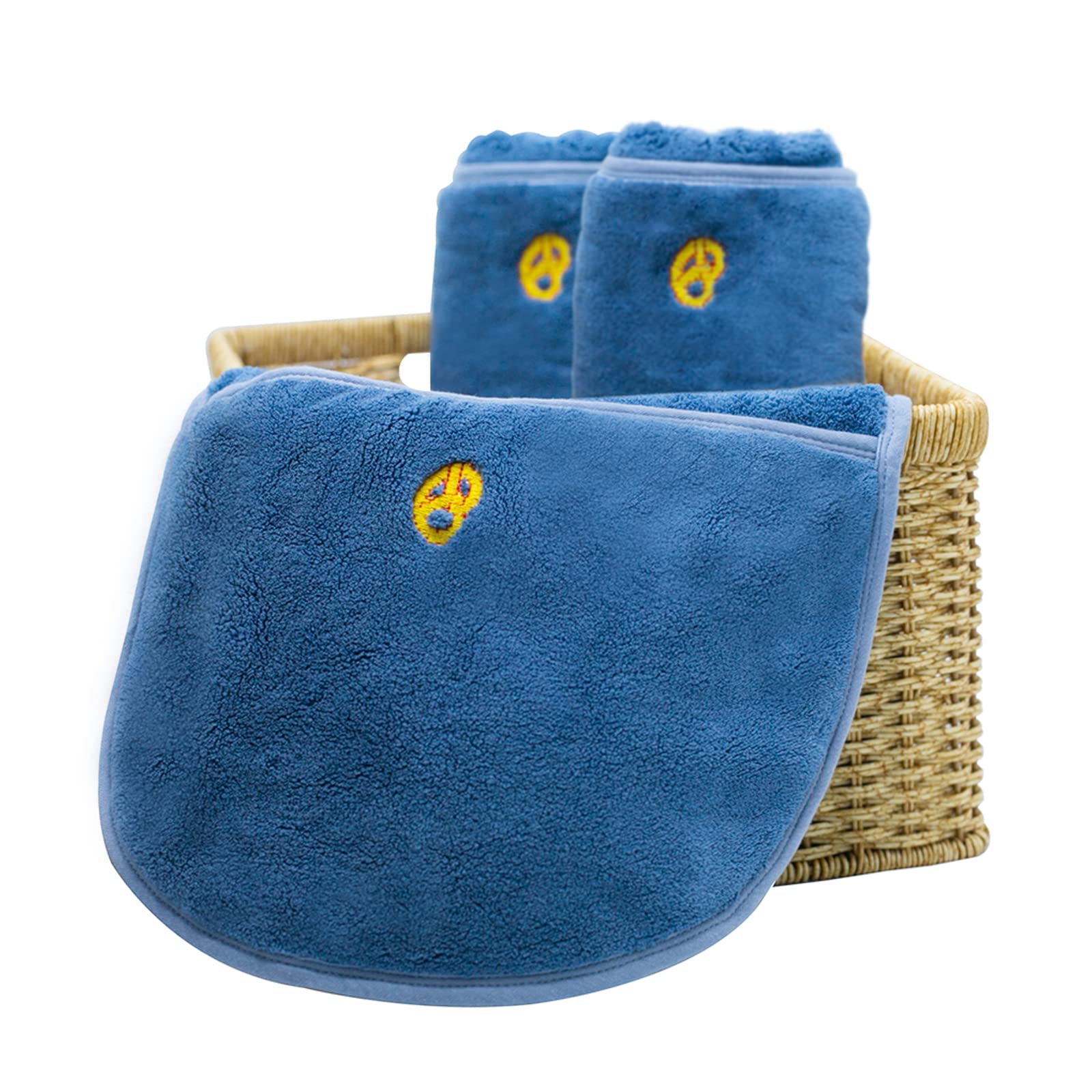 【送料無料】JC House ペット タオル 超吸水 バスタオル 超厚手素材 手袋のデザイン 使いやすい 犬 猫 ..