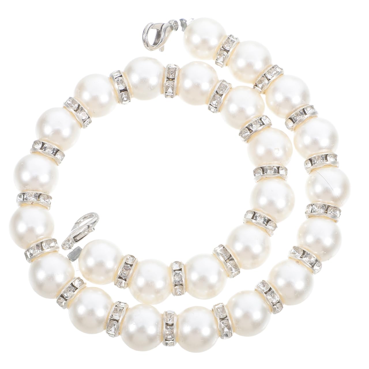 【送料無料】WINOMO パールストラップ バッグ持ち手 持ち手 交換用チェーンストラップパール チェーン ..