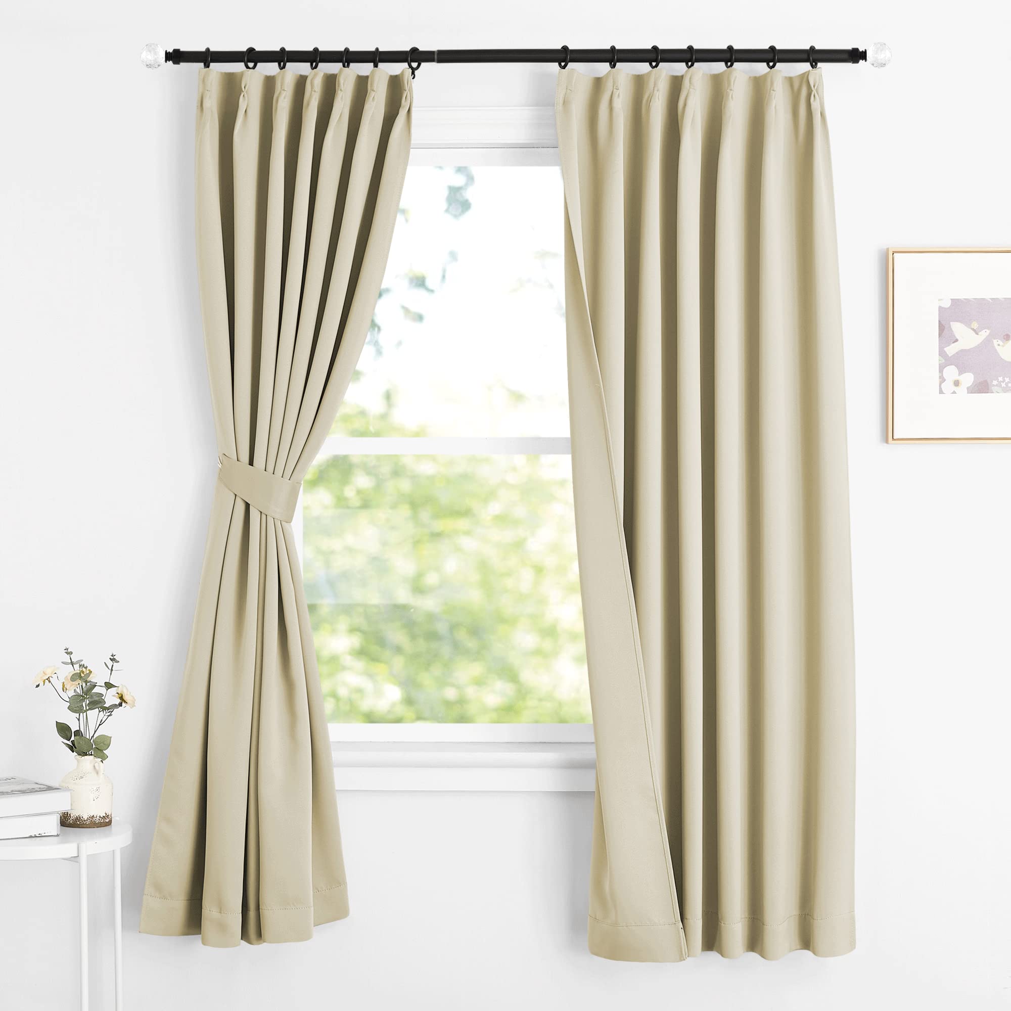 【送料無料】NICETOWN カーテン 遮光 1級 断熱 防寒 省エネ 冷暖房の効率アップ 防音 カフェーカーテン..