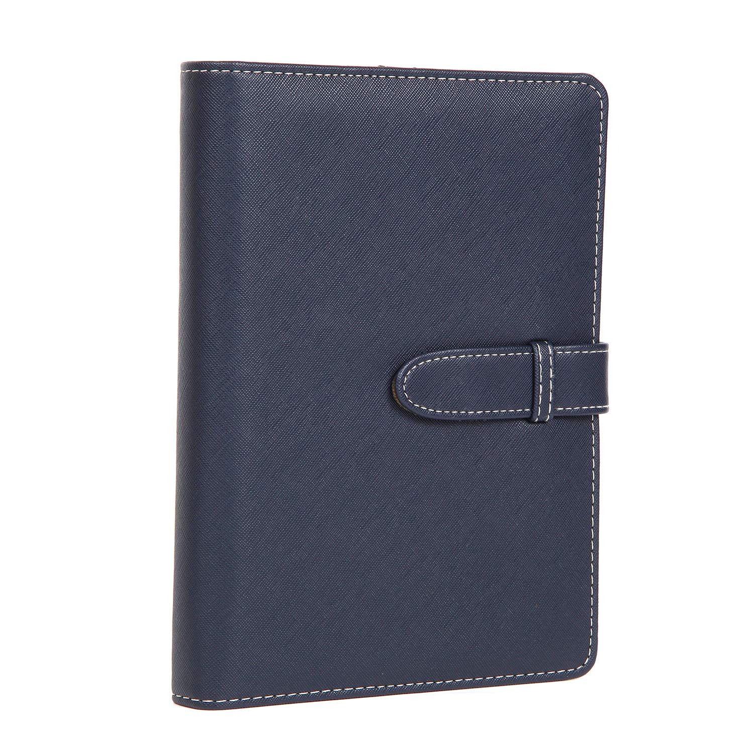 【送料無料】モノボックスジャパン システム手帳 a5 サイズ 6穴 可動式ペンフォルダ リフィル10点セット A5monobasic4 色：ダークブルー、サイズ：A5