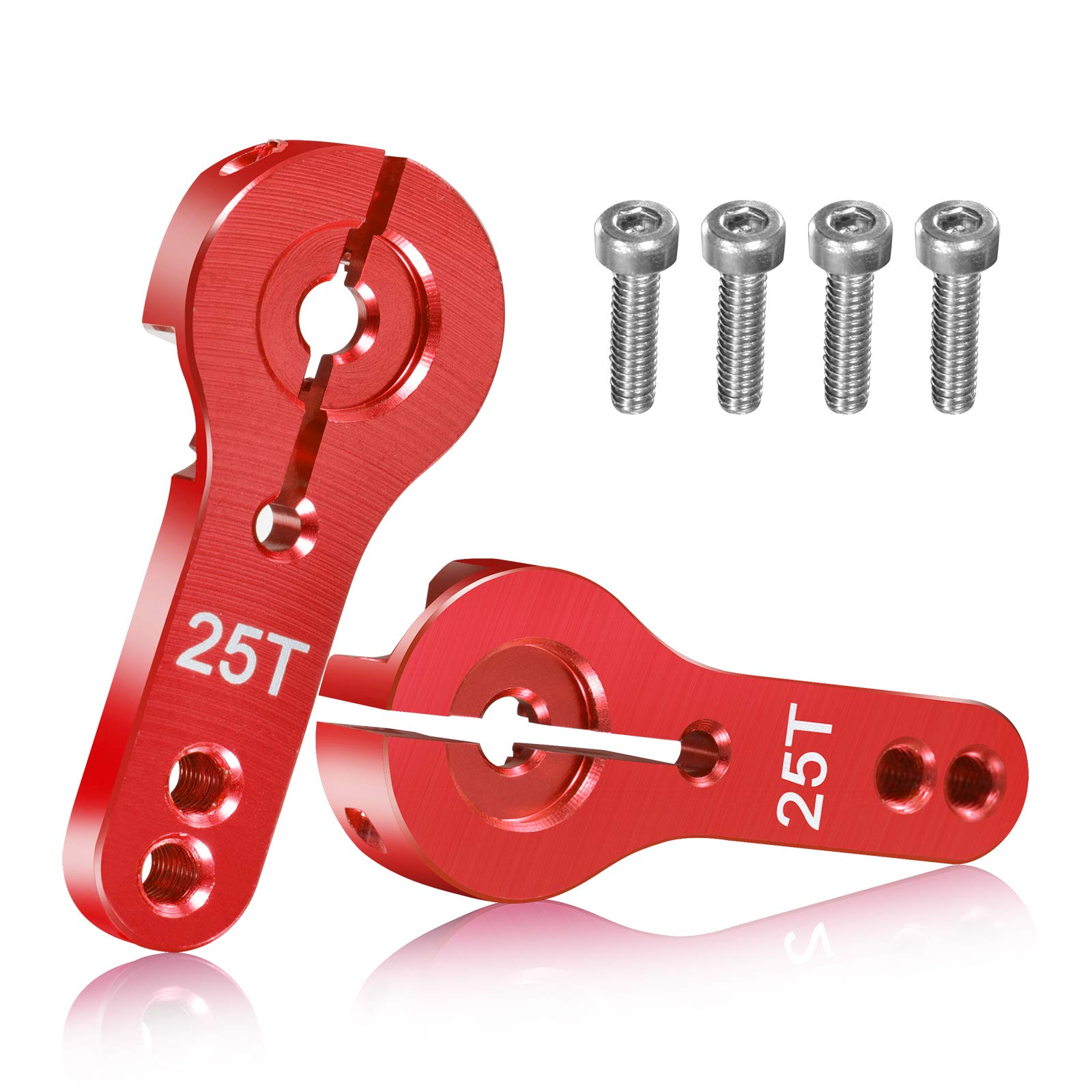 【送料無料】【Haruhana】 アルミ合金 RC 1/8 1/10 サイズ セレーション：25T サーボホーン サーボアー..