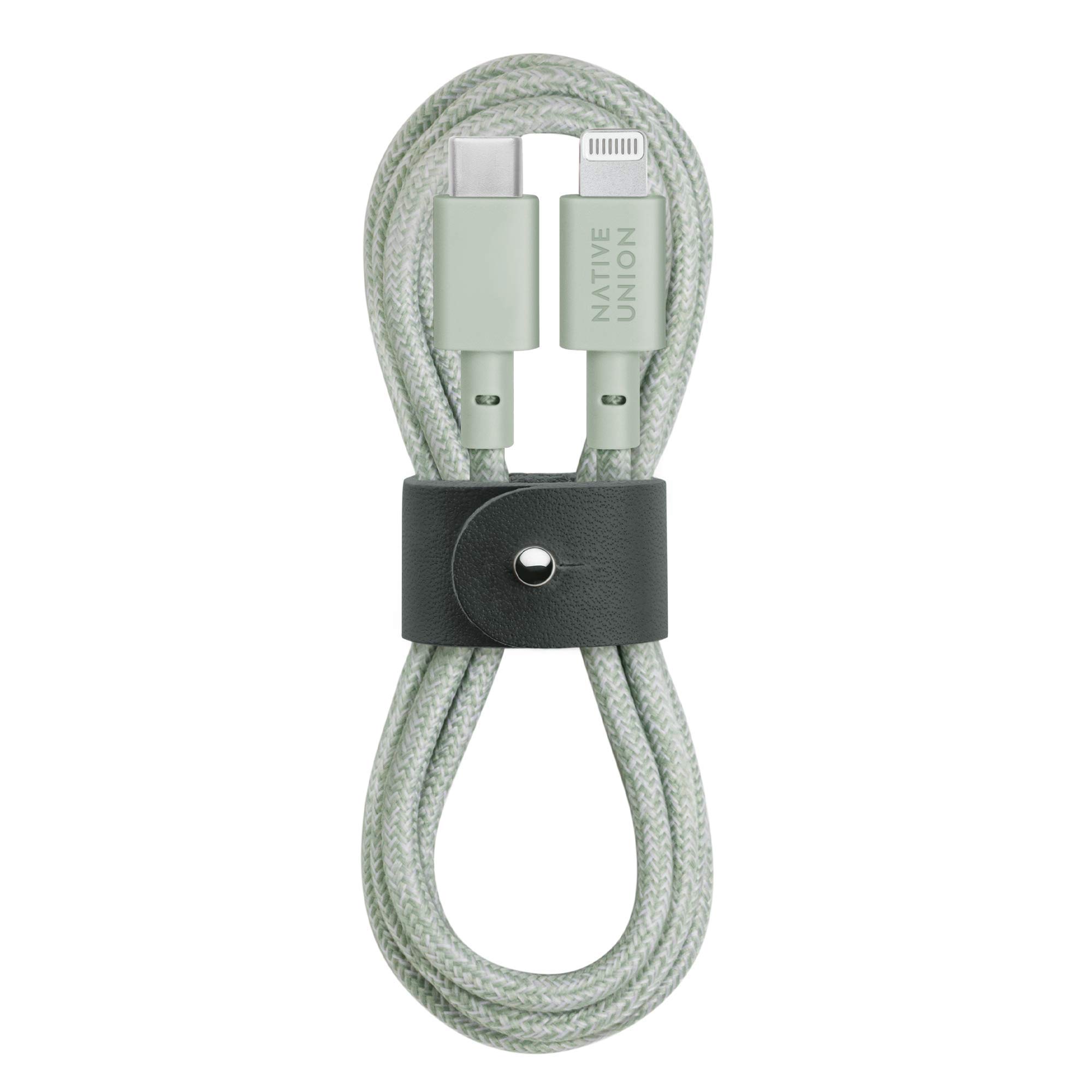 【送料無料】Native Union Belt Cable USB-C to Lightning 4ft 色：Sage