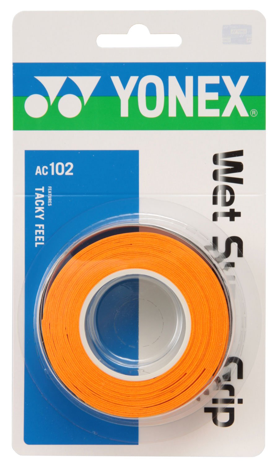 【送料無料】ヨネックス(YONEX) テニス バドミントン グリップテープ ウェットスーパーグリップ 色：オレンジ、サイズ：_