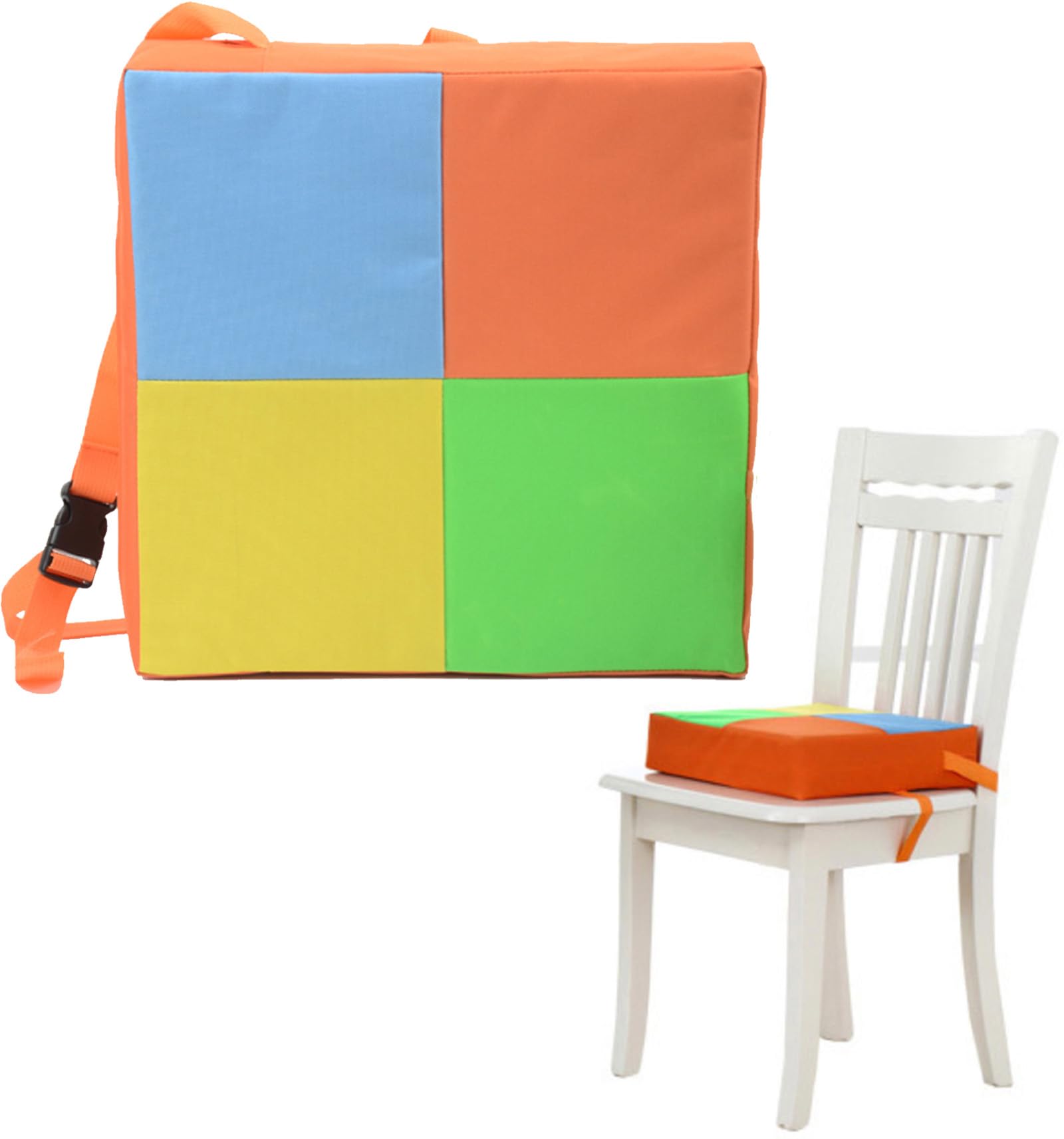 【送料無料】A'sTool 子供用 椅子クッション 食事用クッション 防水 カバー 取外し 洗浄 可能 色：オレンジ、サイズ：1個 (x 1)