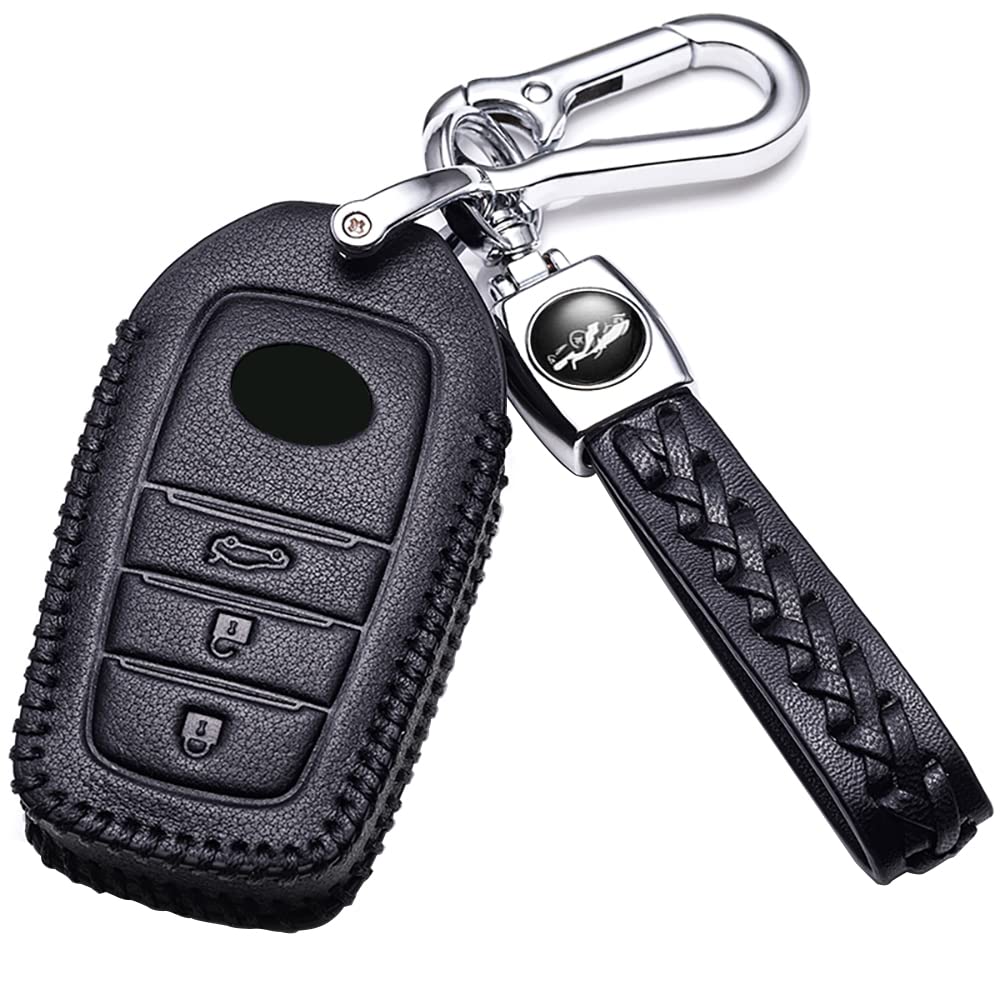 【送料無料】トヨタ 専用 キーケース クラウン クロスオーバー ハリアー プリウス ハイラックス GUN125 ランドクルーザー アルファード RAV4 カローラ ヤリス シエンタ ノア ヴォクシー センチュリー キーカバー キーホルダー 色：Bタイプ 3ボタン