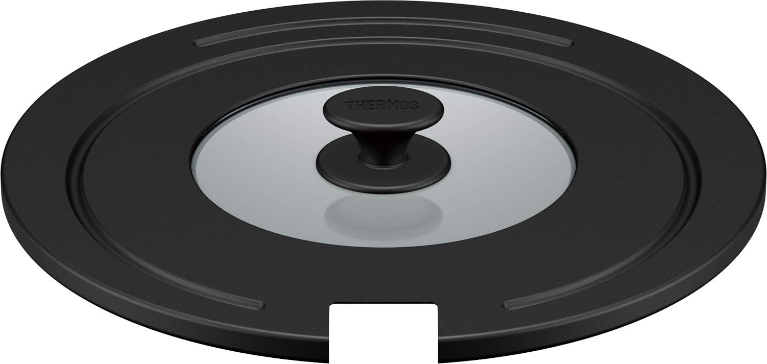 【送料無料】サーモス 取っ手のとれるフライパン・鍋 専用フタ 色：ブラック、サイズ：26/28cmフライパ..
