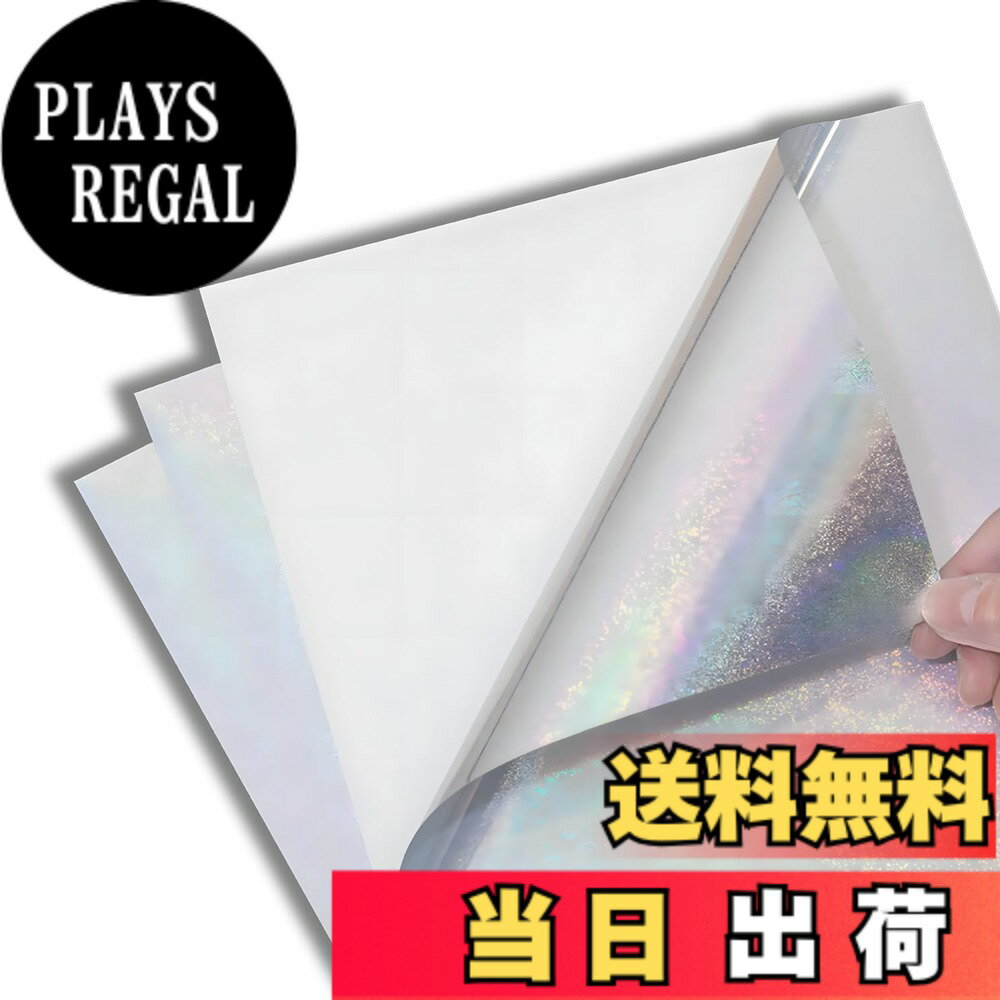 【送料無料】ENN LLC ホログラムシート A4 透明 20枚 ラミネートフィルム インクジェット印刷可能 色：ミクロドット