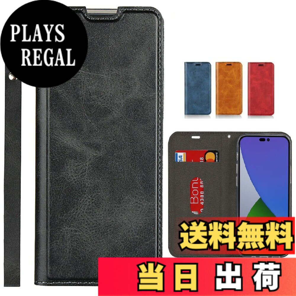 アイフォン6ケース 手帳型 iphone6 iphone6s ケースiphone6s 手帳型 6s 携帯カバーJaorty 2色革内蔵マグネット PU合成皮革 財布型 カード収納 耐衝撃 スタンド機能 色：ストラップ同梱-ブラック、サイズ：03-Android One S10/S9/KC-S304/Digno SANGA edition