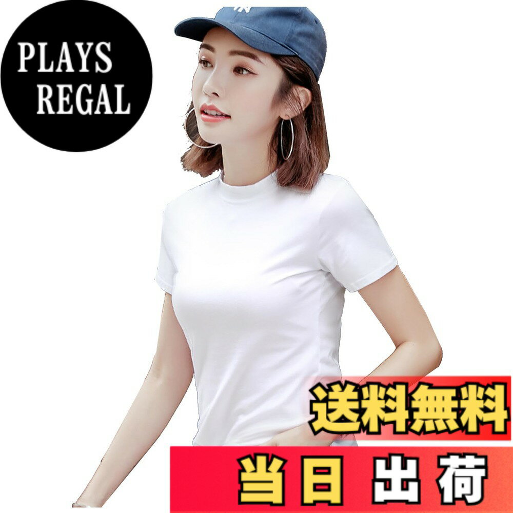 【送料無料】 優億 Tシャツ レディース 半袖 綿 カットソー スリム インナーTシャツ 丸首 重ね着 無地 トップス シンプル ダンス 着痩せシャツ ストレッチ プルオーバー春 秋 色：A02 ホワイト サイズ：M