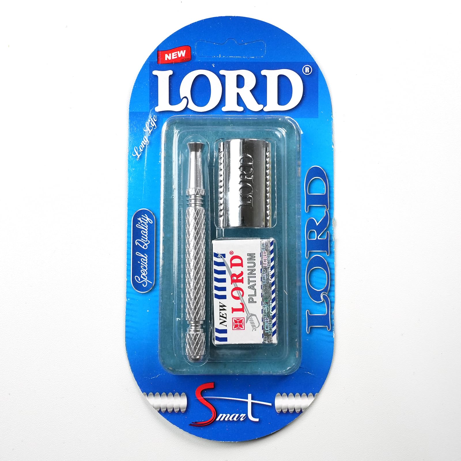 【送料無料】LORD Double Edge Razor 3ピース 両刃カミソリ 替刃5枚付き 剃刀 髭剃り 顔そり メンズ 色..