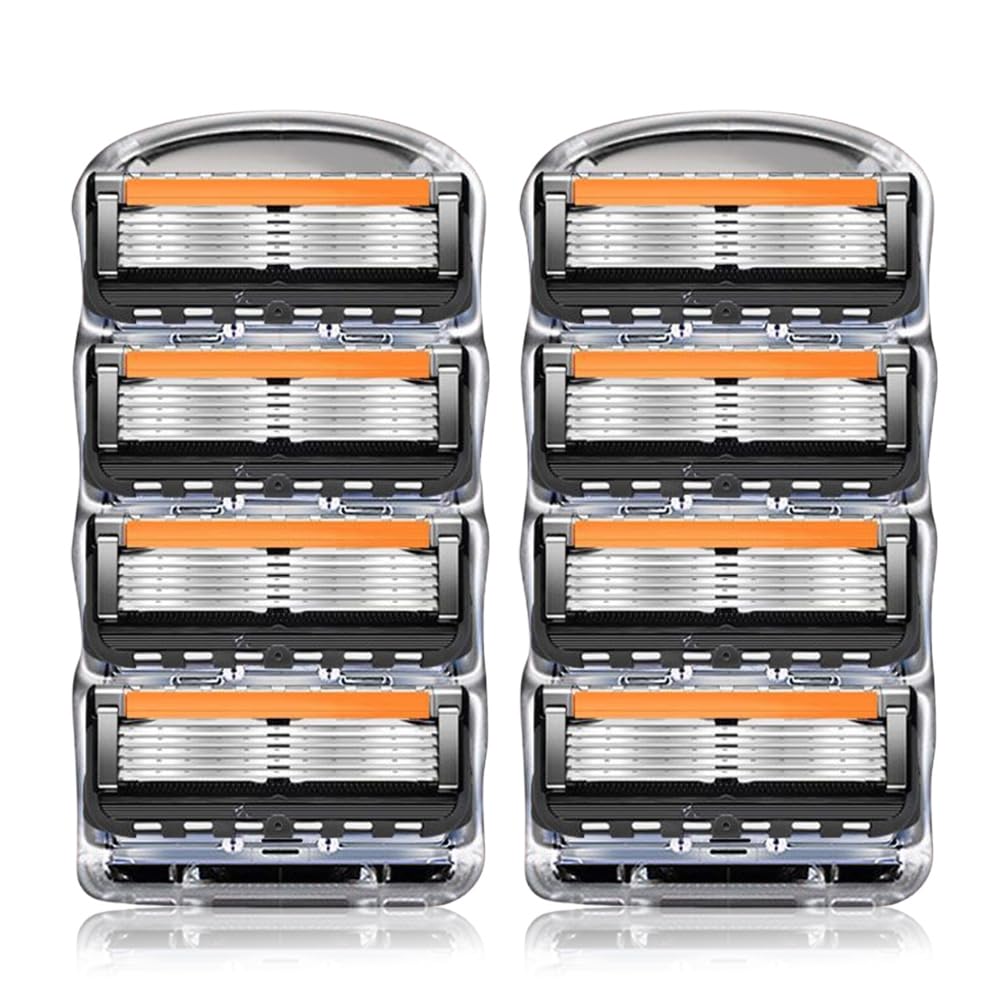 【送料無料】COOLHILL ジレット 替刃 プログライド 電動 替刃 5枚刃 色：ブラック、サイズ：8個