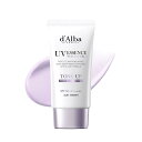 【送料無料】ダルバ(d'Alba) トーンアップ UVエッセンス サンクリーム - SPF50+/PA++++ 化粧下地 日焼け止め 美容液 汗と水に強い ウォータープルーフ イージーウォッシャブル 一度に落とせる ファンデフリー 紫外線 色:ピンク, グリーン, パープル、サイズ:パープル