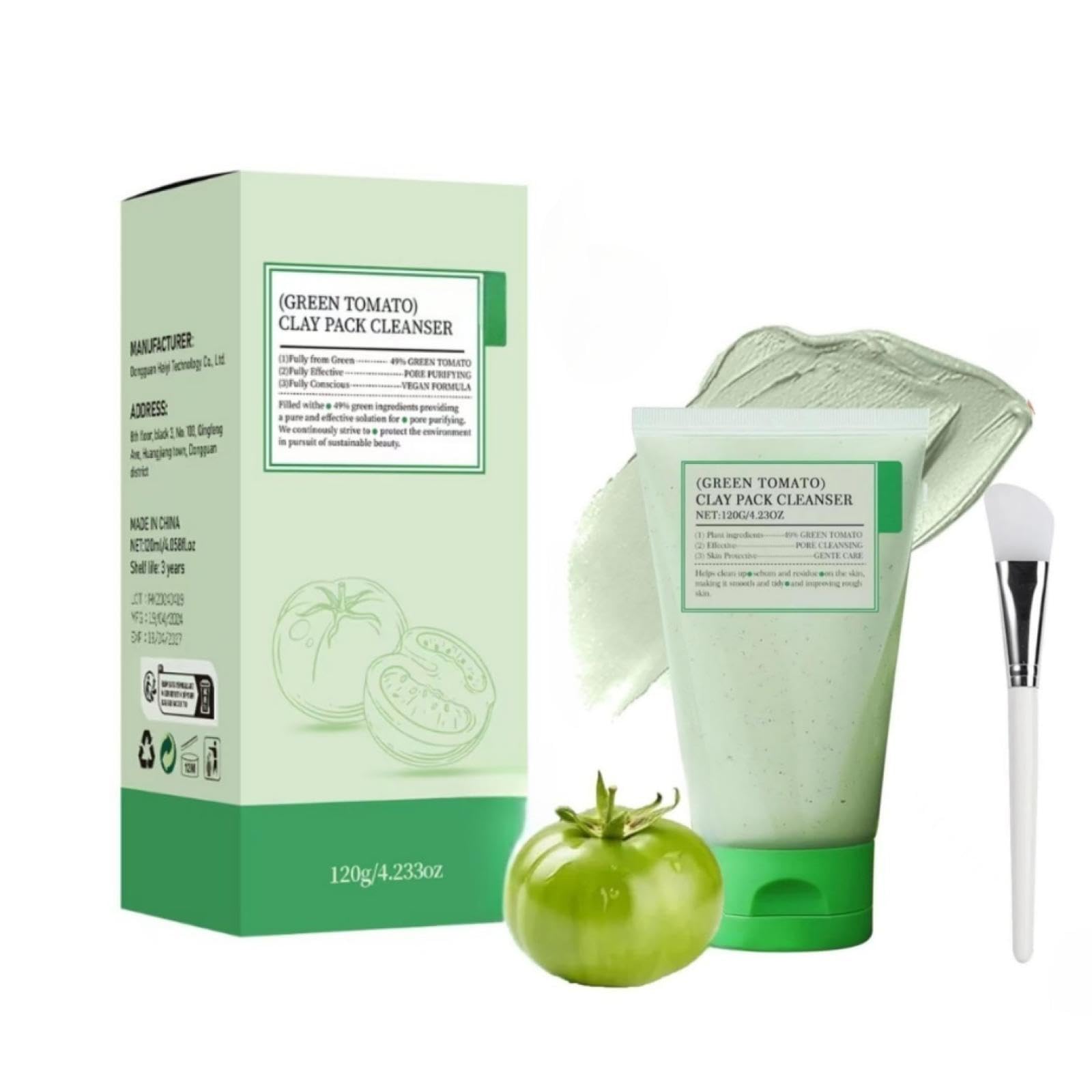 【送料無料】グリーントマト クレイパッククレンザー 洗顔 Green* Tomato Clay Mask 毛穴 皮脂 保湿 120ml角質ケア 色：1PCSのサムネイル