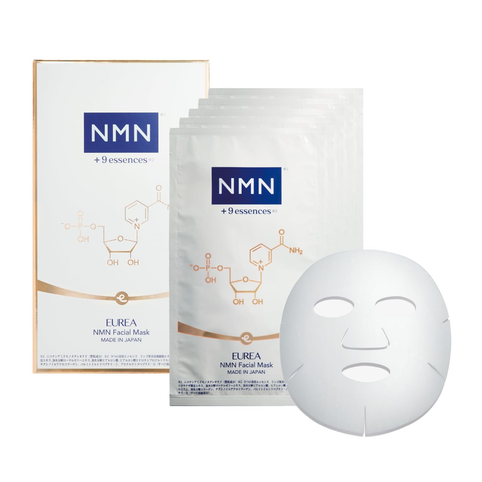 【送料無料】EUREA (エウレア) NMN フェイシャルマスク サイズ：5枚 (x 1)のサムネイル