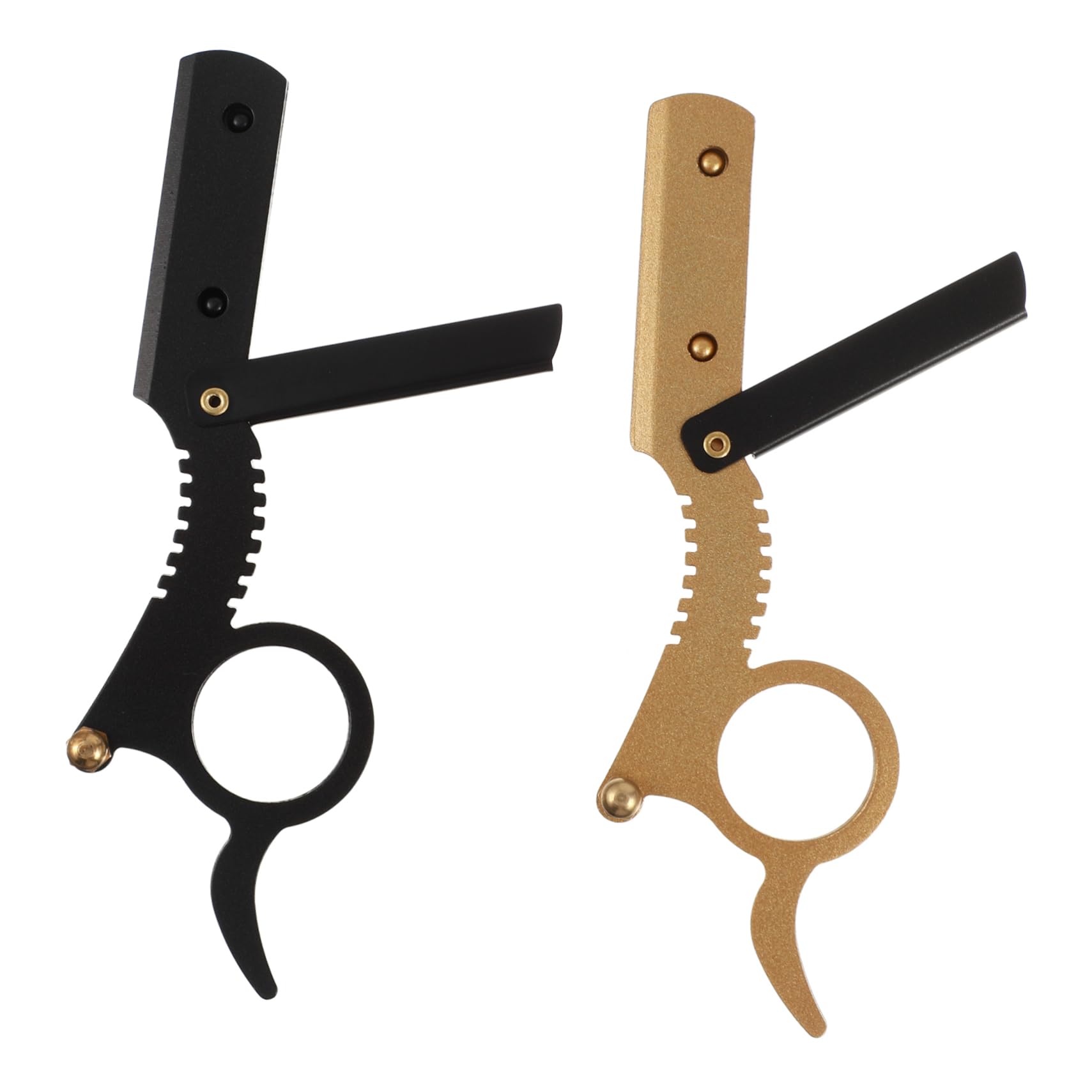 【送料無料】Beaupretty 2個 ヴィンテージかみそり メンズフェイストリマー 男性用電気カミソリ ダブル..