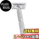 【送料無料】ステンレス鋼の安全カミソリ、伝統的なメンズ両刃シェービングカミソリ手動ひげカミソリシェービングツール、軽量コンパクトサイズ、家庭用およびサロン用
