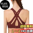 【送料無料】イベット スポーツブラ 揺れない レディース クロスバック 速乾 調整可能 ハイサポート スポブラ 大きいサイズ ランニング トレーニング ジム スポーツブラジャー 色:ワイン、サイズ:L