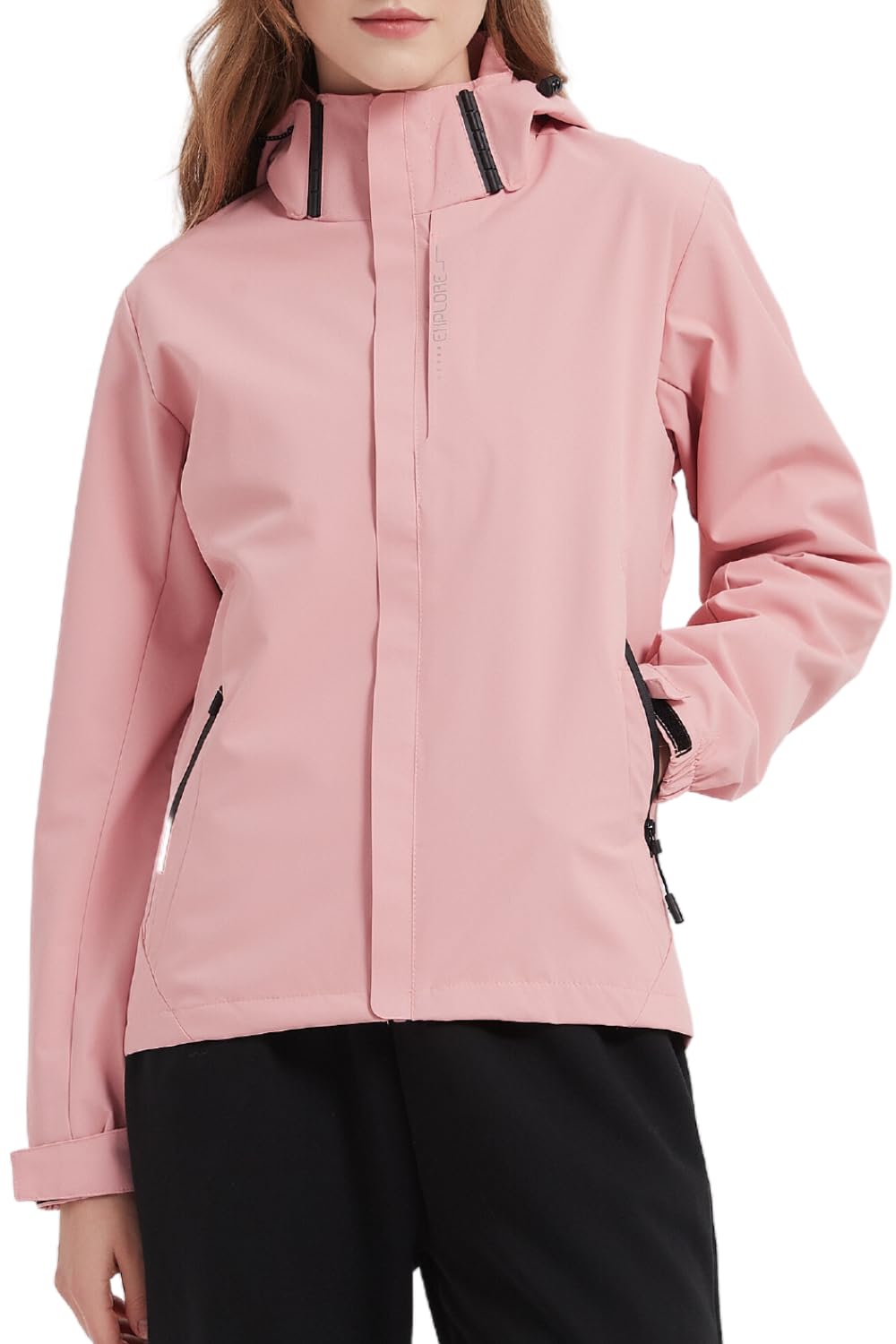 【送料無料】[ベンケ] 【軽くて、風を通さない】 アウトドアジャケット レディース マウンテンパーカー..