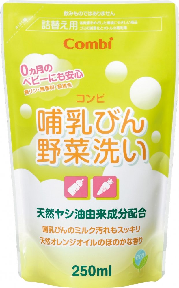 【送料無料】コンビ 哺乳びん野菜洗い詰替え用 色：マルチカラー、サイズ：250ミリリットル (x 1)