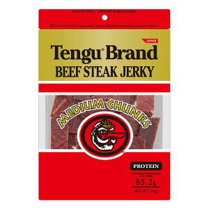 【送料無料】ビーフステーキジャーキー ミディアムチャンク サイズ:150グラム (x 1)