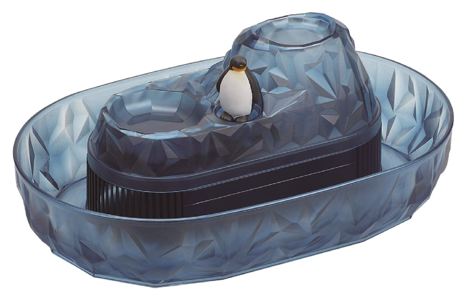 【送料無料】パール金属 そうめん流し器 流氷 しろくま 色：ブラック、サイズ：幅390×奥行255×高さ160mm