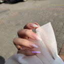 【送料無料】24pcs ピンクのオーロラ カラーグラデーション とがった スタイル ネイルピース 取り外し可能なネイルピース 披露宴 結婚式 写真をとる パーティー 二次会 入学式 卒業式 入園式 成人式 花火大会 お花見 色:ピンク