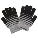 【送料無料】WHITE FANG(ホワイトファング) ニット 手袋 グローブ 防寒 秋冬 おしゃれ ボーダー カジュアル メンズ レディース NT030 色:0...
