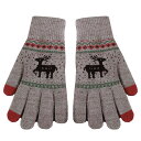 【送料無料】WHITE FANG(ホワイトファング) ニット 手袋 グローブ 防寒 秋冬 おしゃれ トナカイ カジュアル レディース NT056 色:01:ライ...