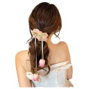 【送料無料】FASELE ヘアゴム 髪ゴム シュシュ 光沢感 ヘアアクセサリー シンプル ローズ 森ガール エレガント 優雅的 上品さ 髪飾り 女性 高弾性 おしゃれ 日常 通勤 プレゼント 贈り物 色:ピンク・チューリップ