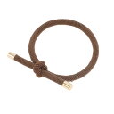 【送料無料】VOCOSTE ヘアロープ ヘアゴム ヘアシュシュ 髪ゴム ヘアアクセサリー 高弾性 通勤 通学 日常 女性用 1個 色:コーヒー色