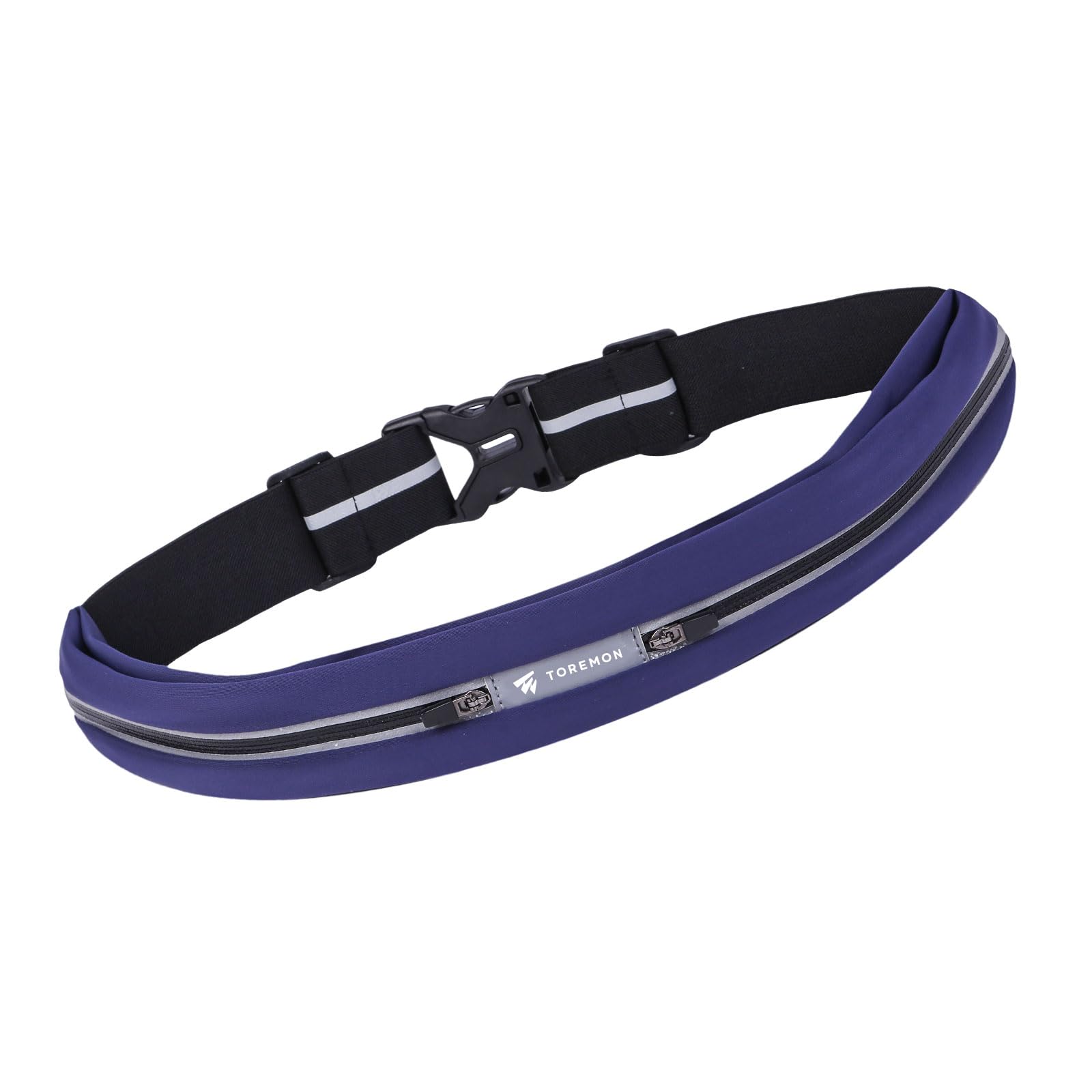 【送料無料】【TOREMON】 ランニングポーチ ウエストポーチ 揺れない 防水 軽量 スマホ収納 ペットボトル対応 反射材付き メンズ レディース ジョギング マラソン ウォーキング ランニングバッグ ベルトポーチ 色：ネイビー